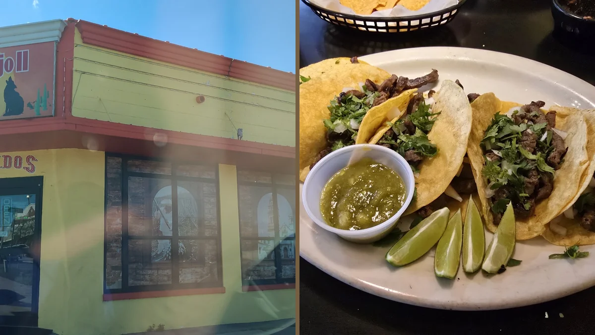 Colorful Mexican dishes on a restaurant table.