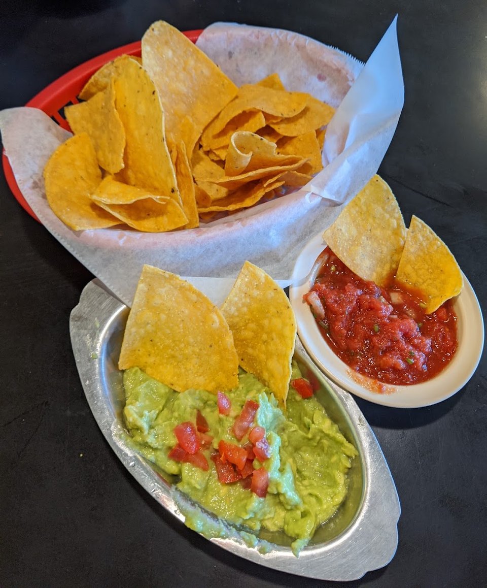Guacamole and Chips and Salsa